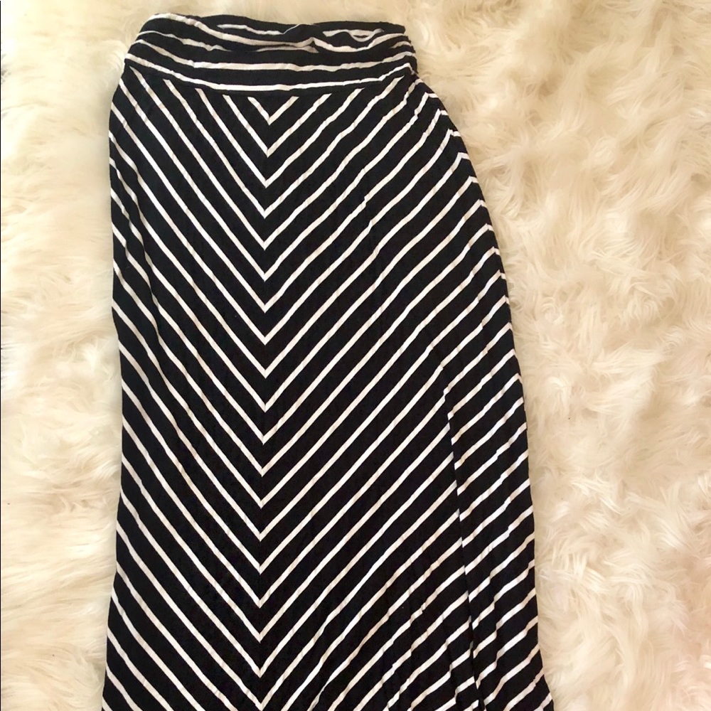 Striped Maxi Skirt